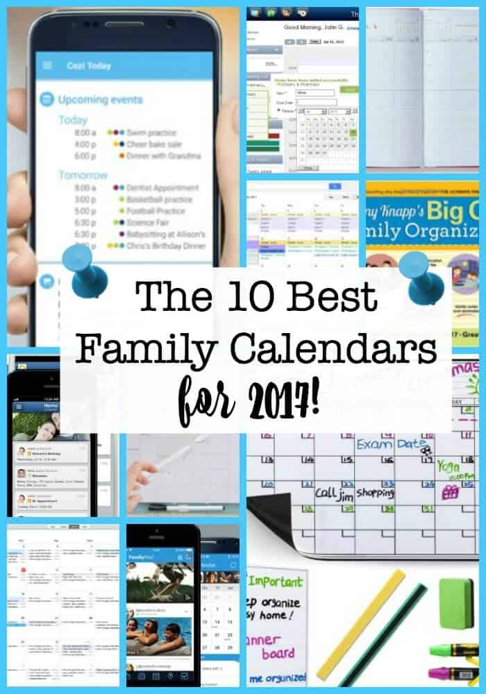 The 10 Best Family Calendars for 2017! MomOf6