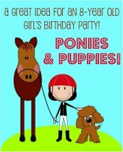 Puppy and Pony Birthday Party