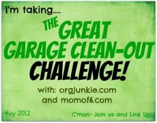 The Great Garage Clean Out Challenge Button The Great Garage Clean Out Challenge!