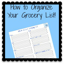 How to Organize Your Grocery List