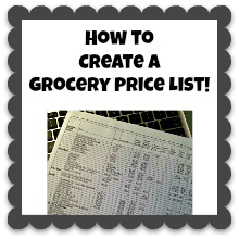How to Create a Grocery Price List