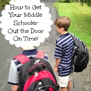 Middle Schooler Out the Door