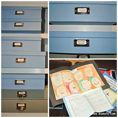 How to Store Kids Artwork, Report Cards, & School Projects - MomOf6