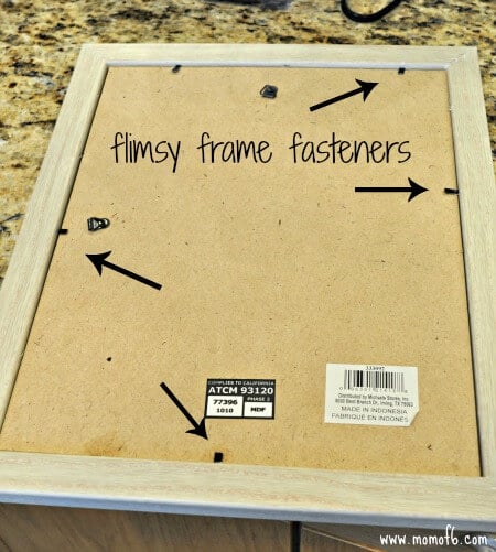 How to Repair a Picture Frame (Where the Fasteners are Broken) - MomOf6