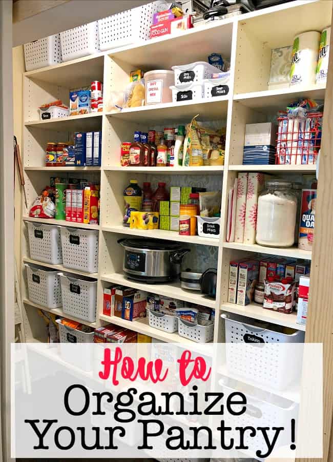 How to organize the pantry