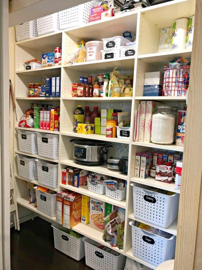 Pantry Makeover and Can Food Organizer With Hidden Storage Inside!