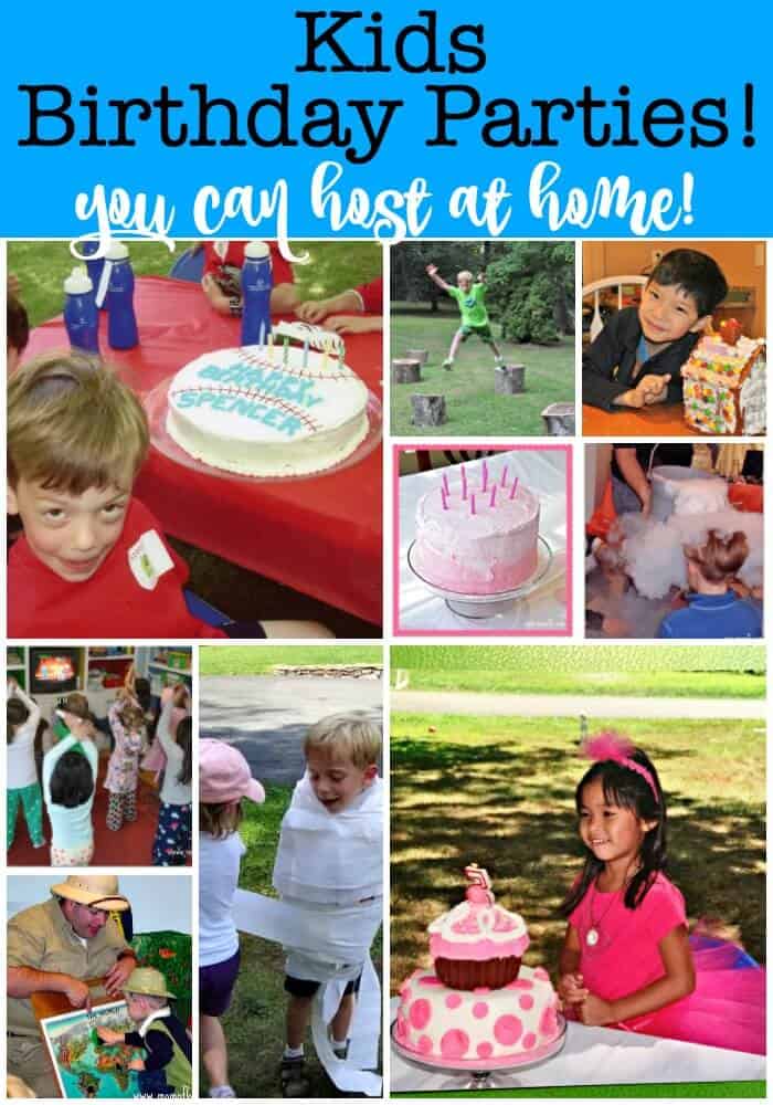 How to Throw Kids Birthday Parties at Home! - MomOf6
