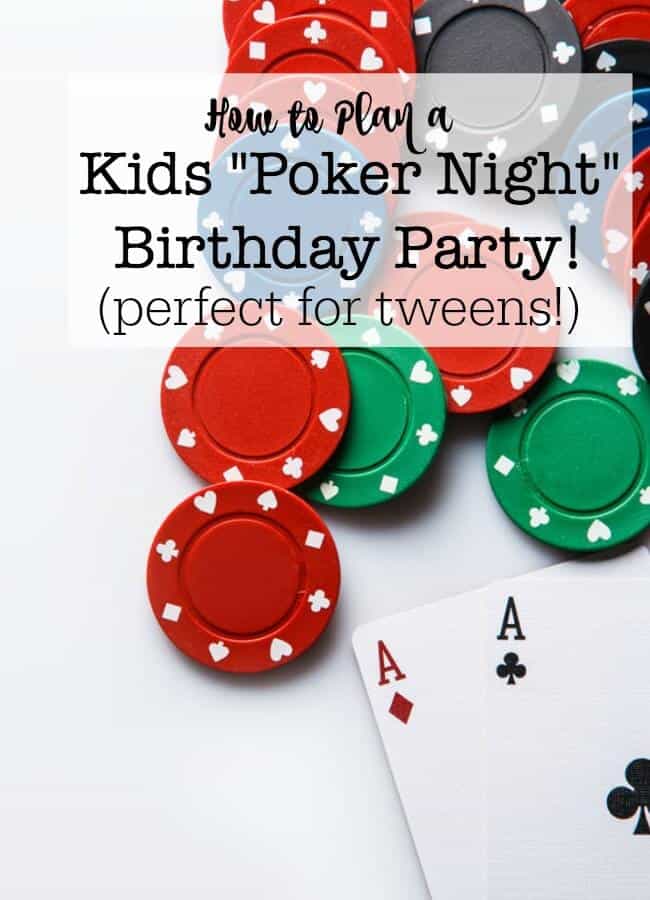 Boys Poker Night Birthday Party Momof6