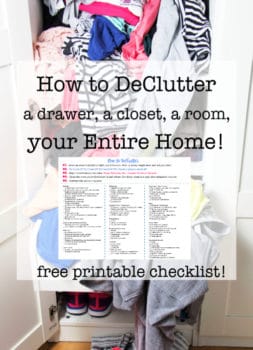 How to Declutter - A Drawer, A Closet, A Room, Your Entire Home! {Free ...