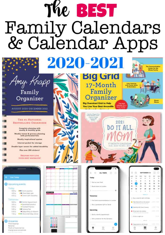 Best Wall Calendars 2021 The Best Family Calendars & Calendar Apps for 2020 2021!   MomOf6
