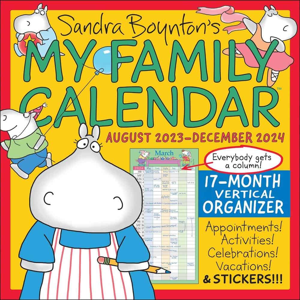 Home Planner Calendar  Academic Family Wall Calendar 2024 - Boxclever Press