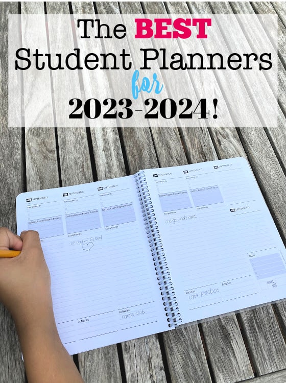 homework planner for elementary students